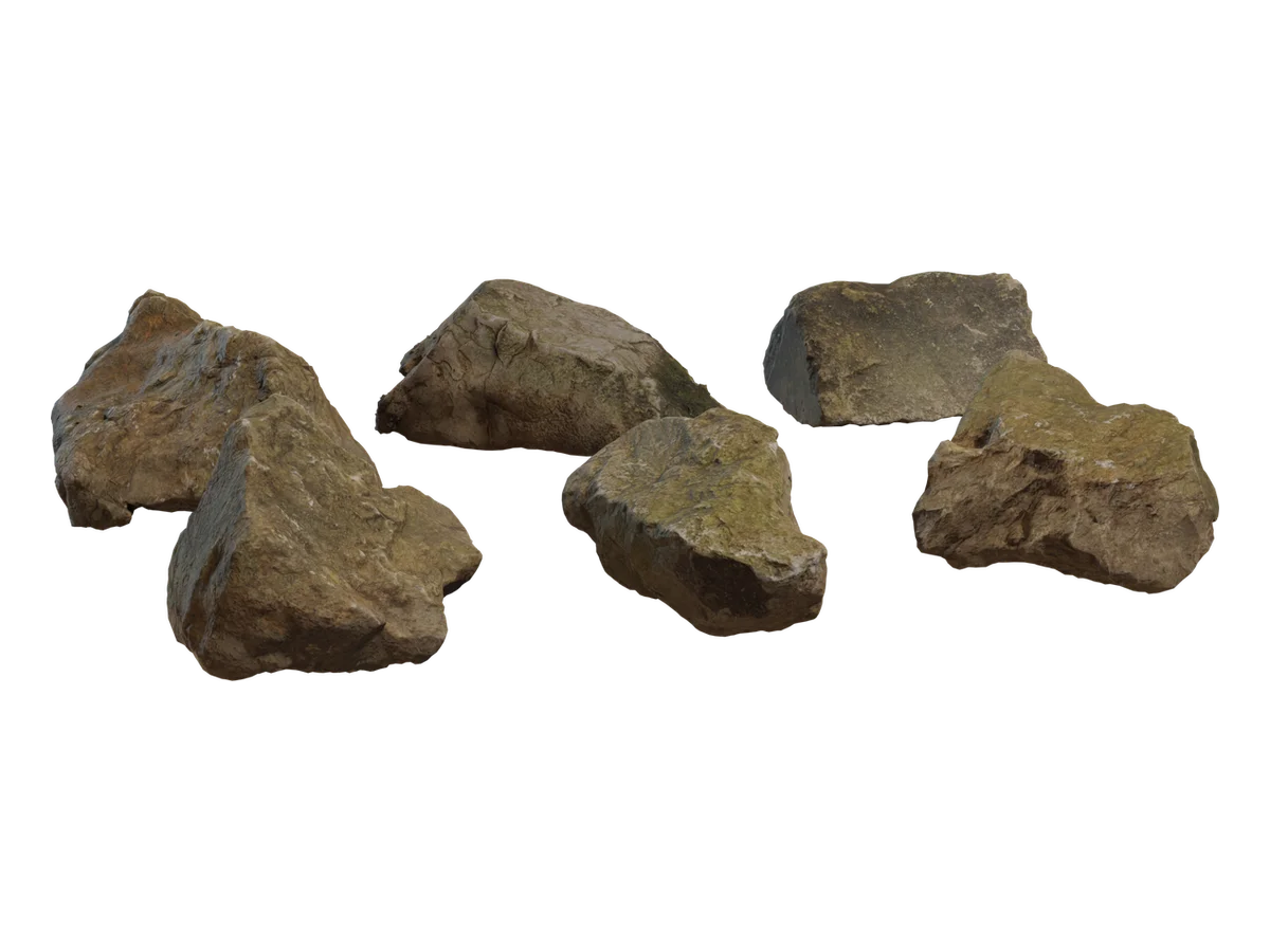 Rock Moss Set 01